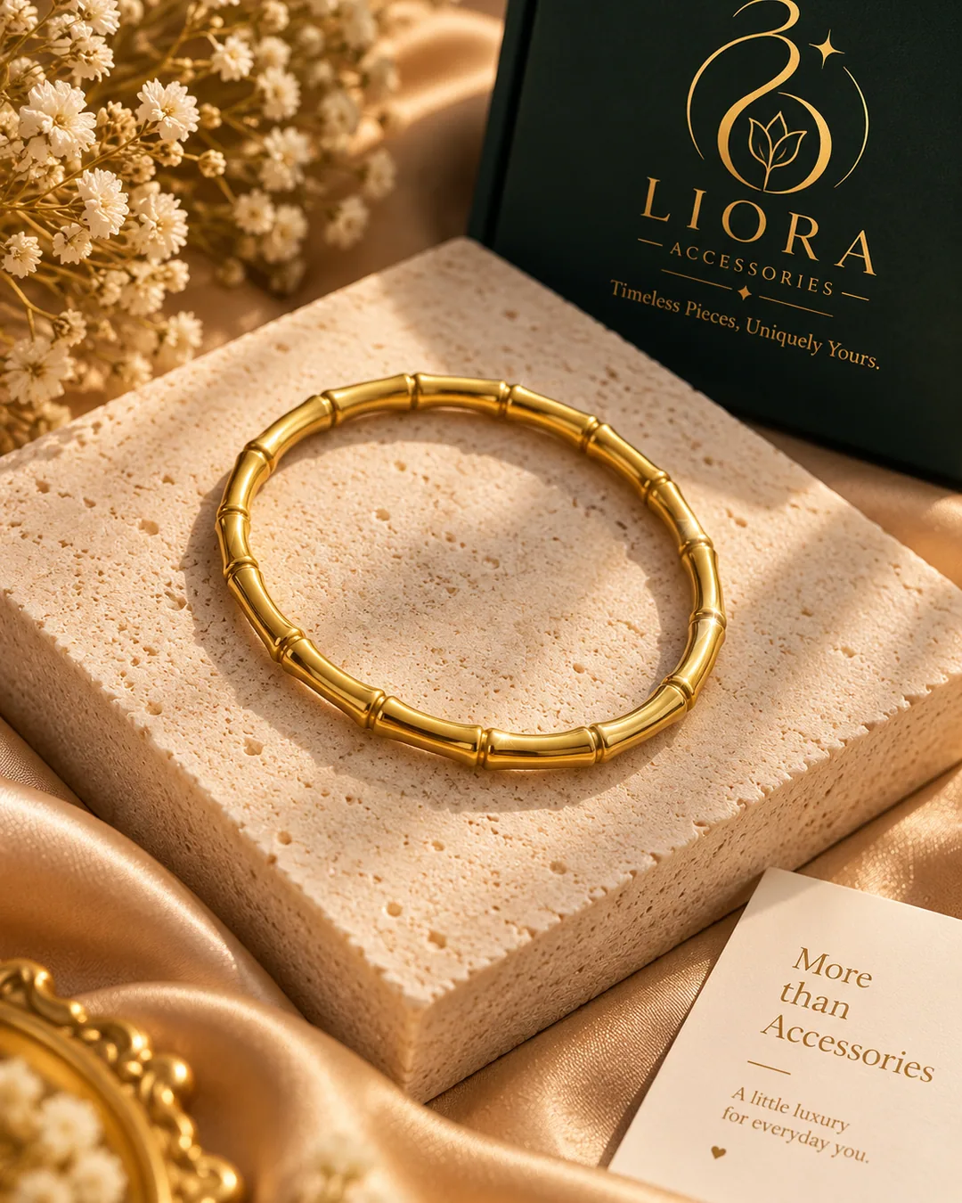 Bamboo Gold Bangle