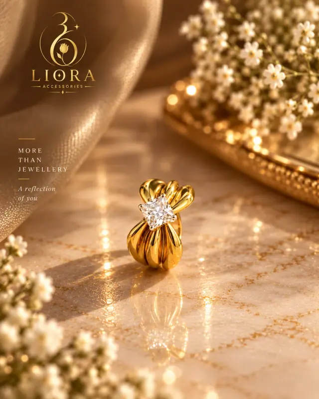 Braided Knot Solitaire Ring