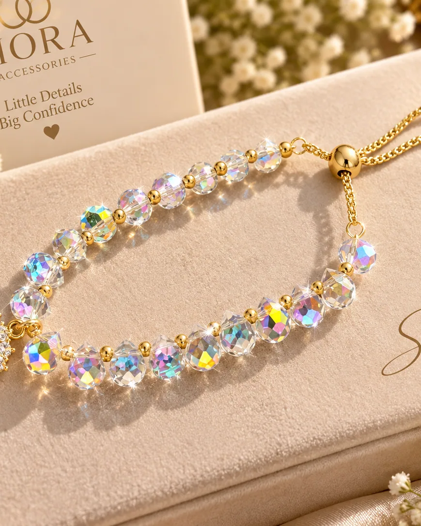 Crystal Bolo Bracelet