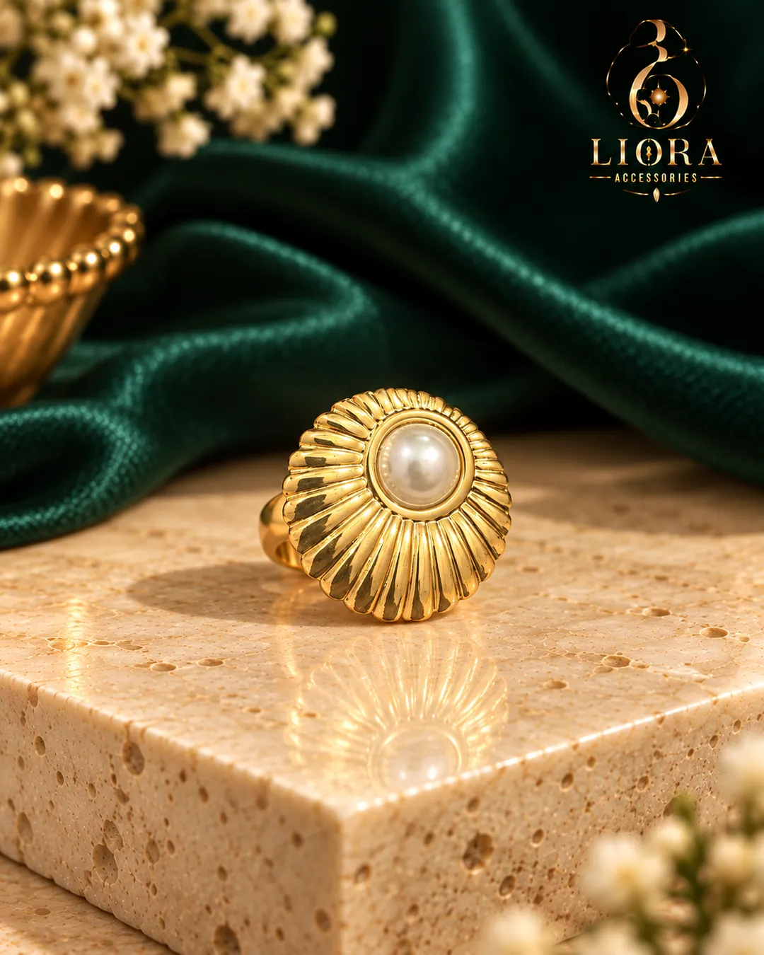 Gold Abstract Knot Ring