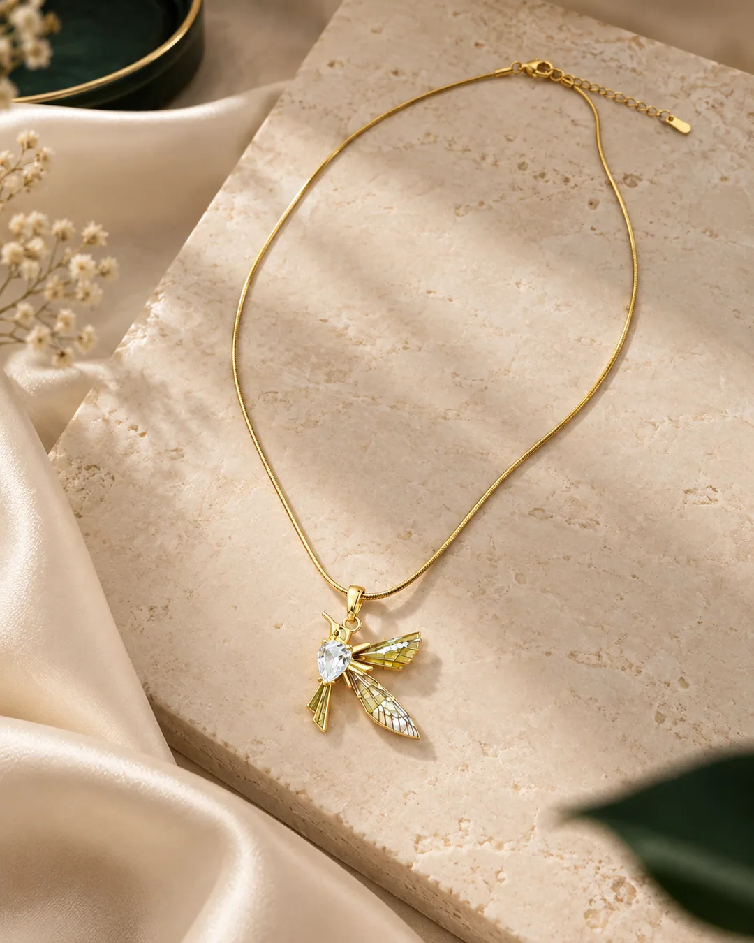 Hummingbird Crystal Necklace