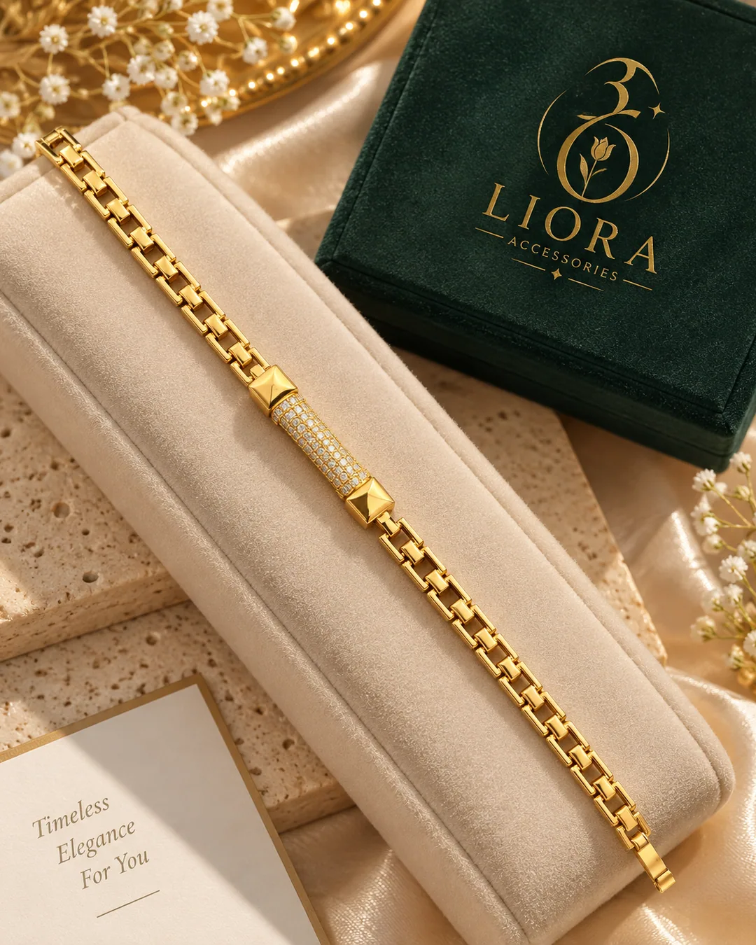 Pavé Link Chain Bracelet