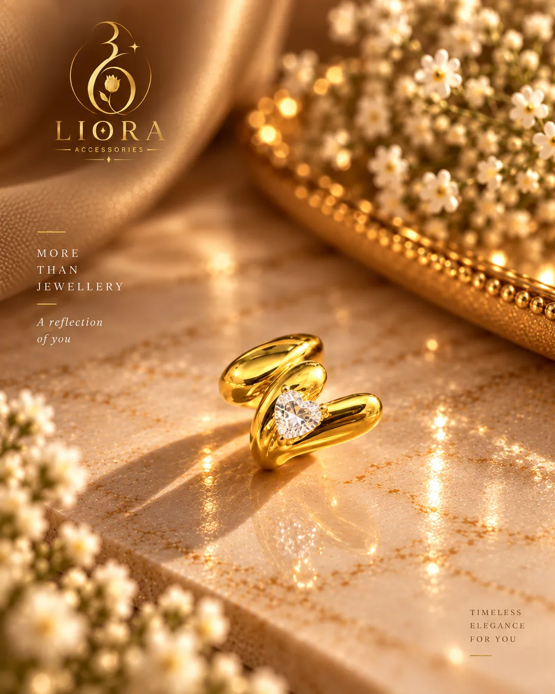 Spiral Wrap Solitaire Ring