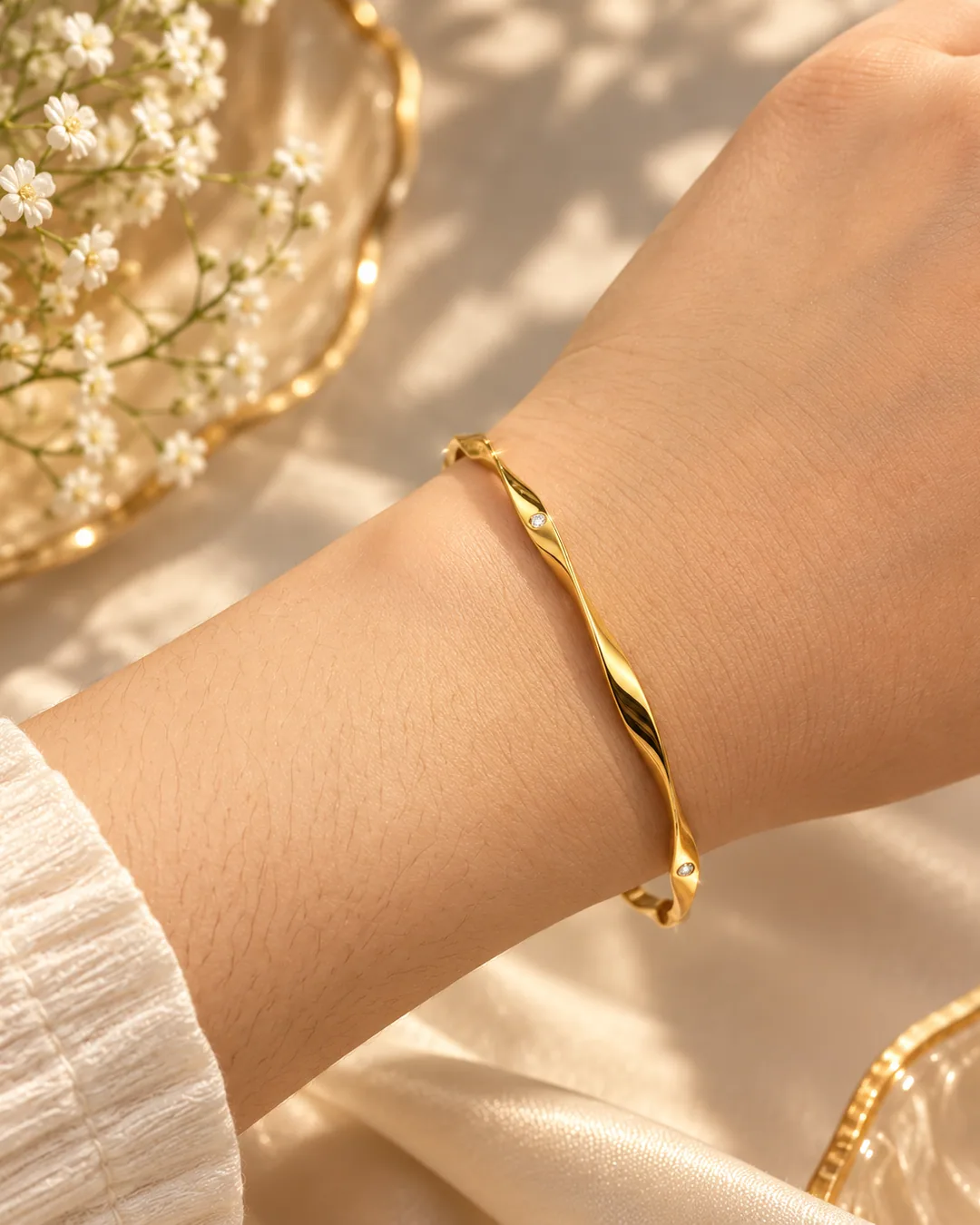 Twisted Wave Bangle