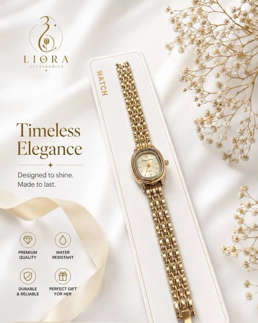 Vintage Gold Link Watch